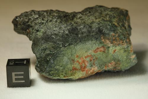 Artistic rendering of the Mercurian meteorite by Michael Anderson. Image taken by Fred E. Davis and provided courtesy of the Yale Peabody Museum; side of cube is 1 cm 