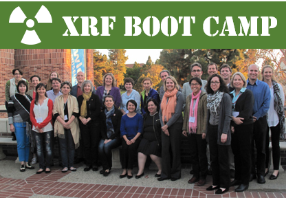 Participants and instructors of the 2014 XRF Boot Camp pose together at the Fowler Museum at UCLA