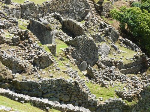 Untouched part of Machu Picchu that was partially destroyed after an earthquake in 1650