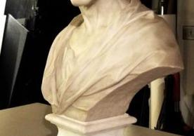 Bust of Alexander Pope. The sculpture is part of a private collection.